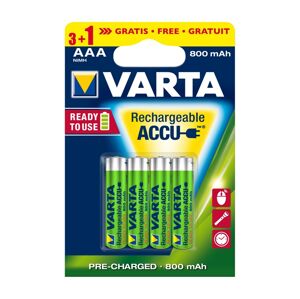 VARTA Varta 5670 - 3+1 ks Nabíjecí baterie ACCU AAA Ni-MH/800mAh/1,2V