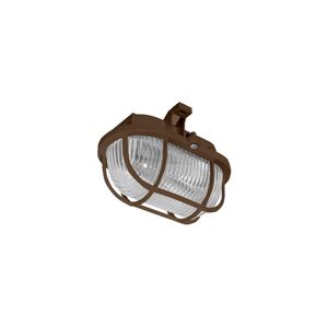 Venkovní stropní svítidlo OVAL 1xE27/60W/230V IP44 hnědá