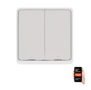 Vypínač 2-tlačítkový GoSmart Tuya bílá