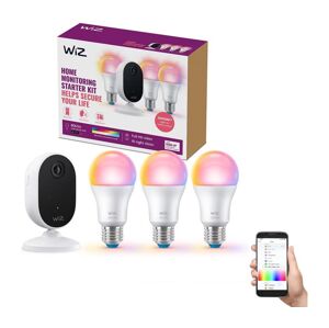 WiZ WiZ-Sada pro monitorování domácnosti:1xkamera+ 3xLED RGB žárovka 8,5W/230V Wi-Fi