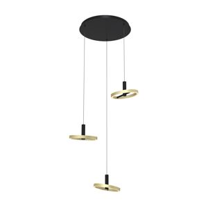 Wofi 5016-304 - LED Stmívatelný lustr na lanku BREST LED/26W/230V černá/zlatá 5016-304
