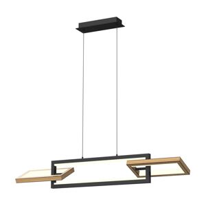 Wofi 7022-306- LED Stmívatelný lustr na lanku MATERA LED/30W/230V černá/hnědá 7022-306
