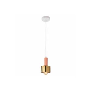 Zam Zam 180051 - Lustr na lanku 1xE27/40W/230V zlatá/lososová