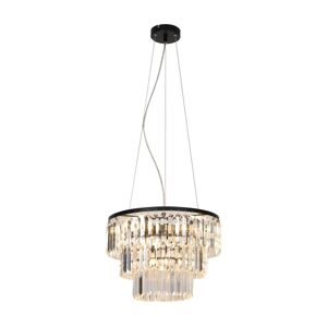 Zuma Line P17127-4 - Lustr na lanku TIFANNY 4xE14/40W/230V černá P17127-4
